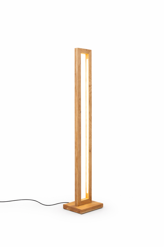 Wooden LED Floor Lamp | Modern Tall Wood Light