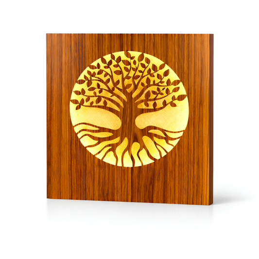 Wooden LED Tree of Life Wall Art | Modern Decorative Wall Light
