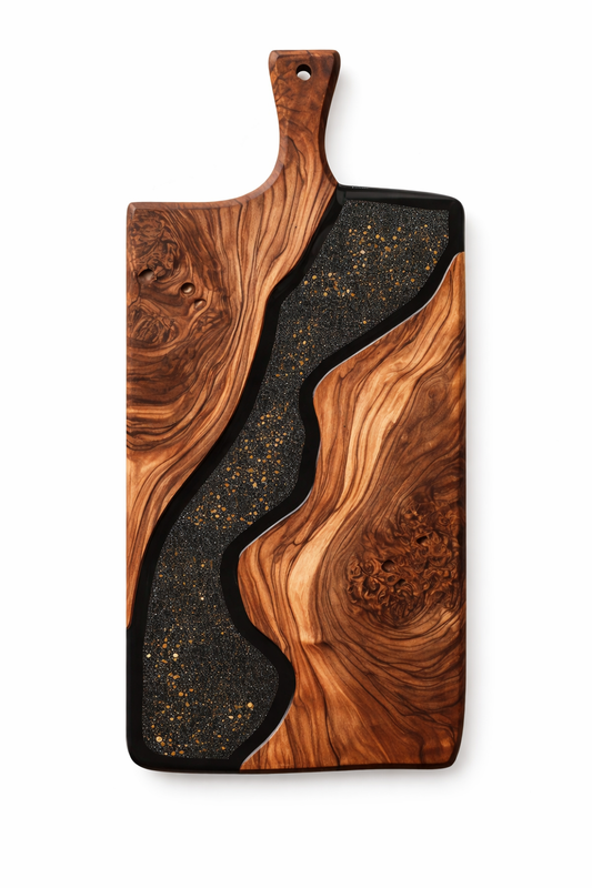 Handcrafted Wooden Resin Charcuterie Board | Premium Serving & Cutting Board